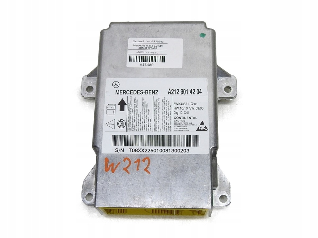 фото №1, Датчик air bag подушка безпеки mercedes w212 a2129014204