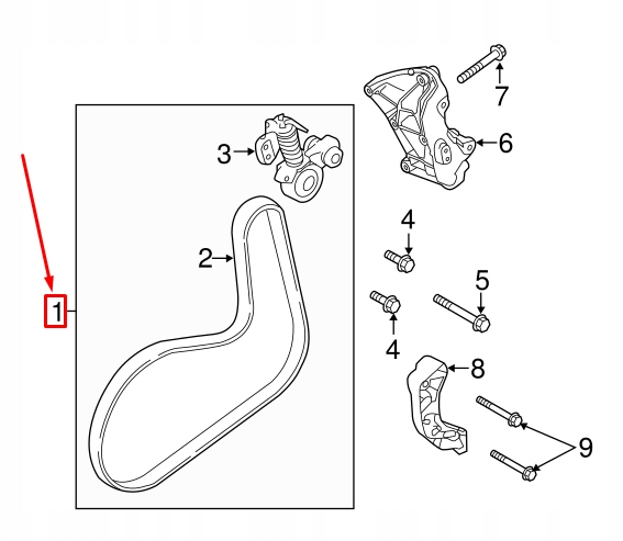 фото №11, Набор ремни многоручейковых volvo xc90 mk2 оригинальный 31480362
