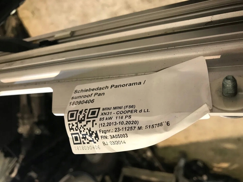 фото №11, Панорама дах панорамний mini cooper f56