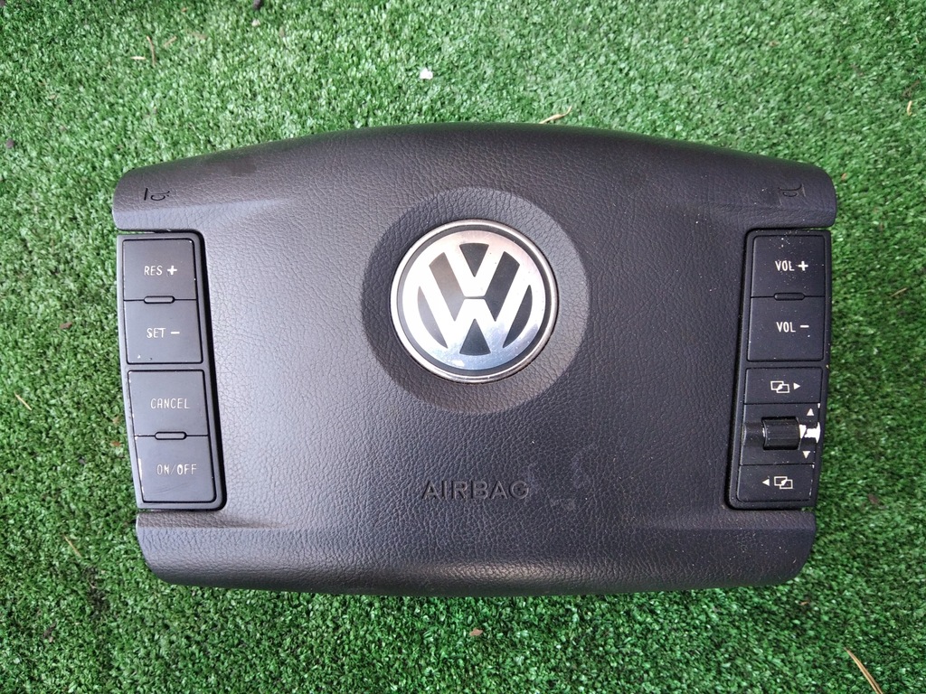 фото №5, Подушка безпеки подушка водія коричнева czarna vw touareg