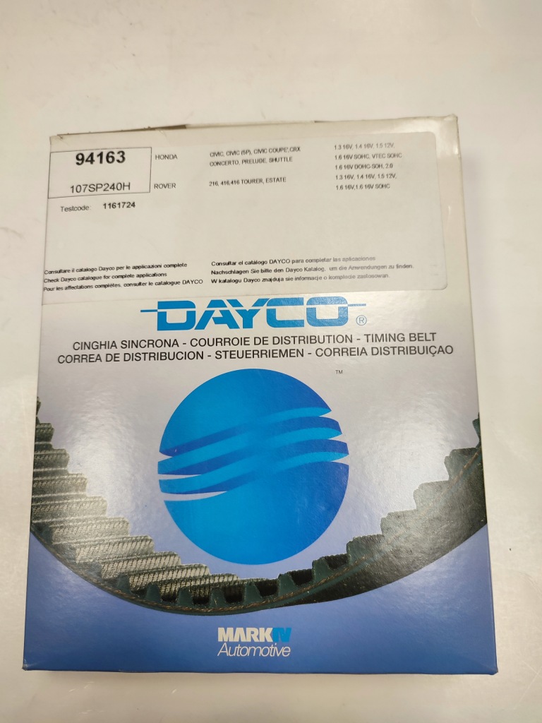 Купити Ремінь розподільного валу 94163 dayco 107sp240h
