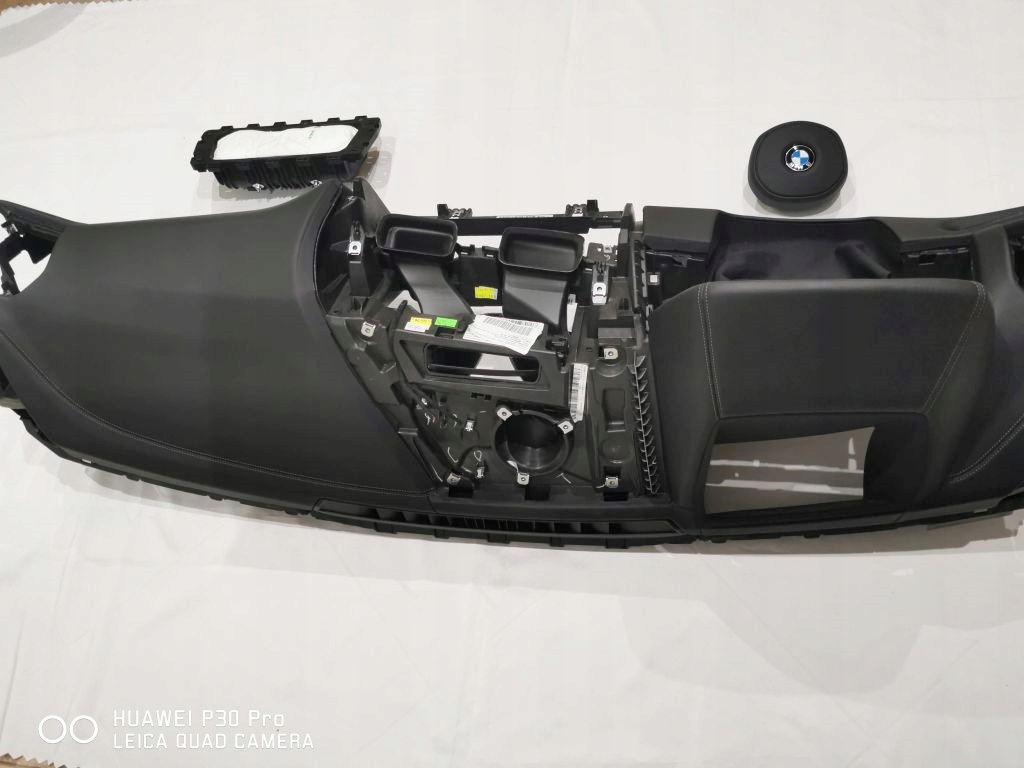 фото №8, Bmw 8 g14 g15 g16 консоль панель приладів приладова 2 x подушка безпеки dół панелі замша