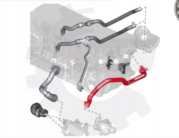 фото №13, Esen skv wąż радіатора bmw e60 e61 e63 e64 e65 e6 2.3-3.0