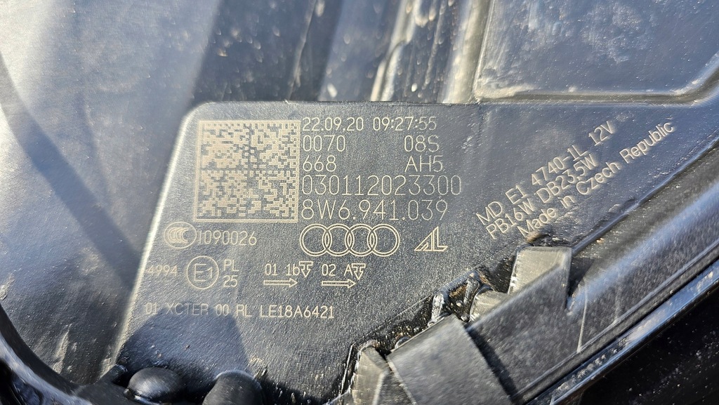 фото №16, Лампа левая перед full led matrix audi a5 s5 ii lift f5 8w6941039