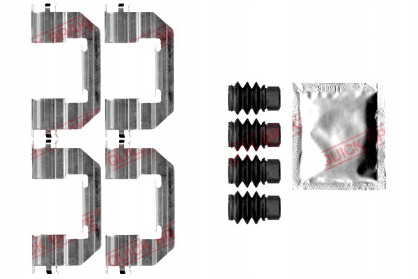 фото №2, Набір монтажний гальмівних колодок перед fiat 500x fullback jeep compass
