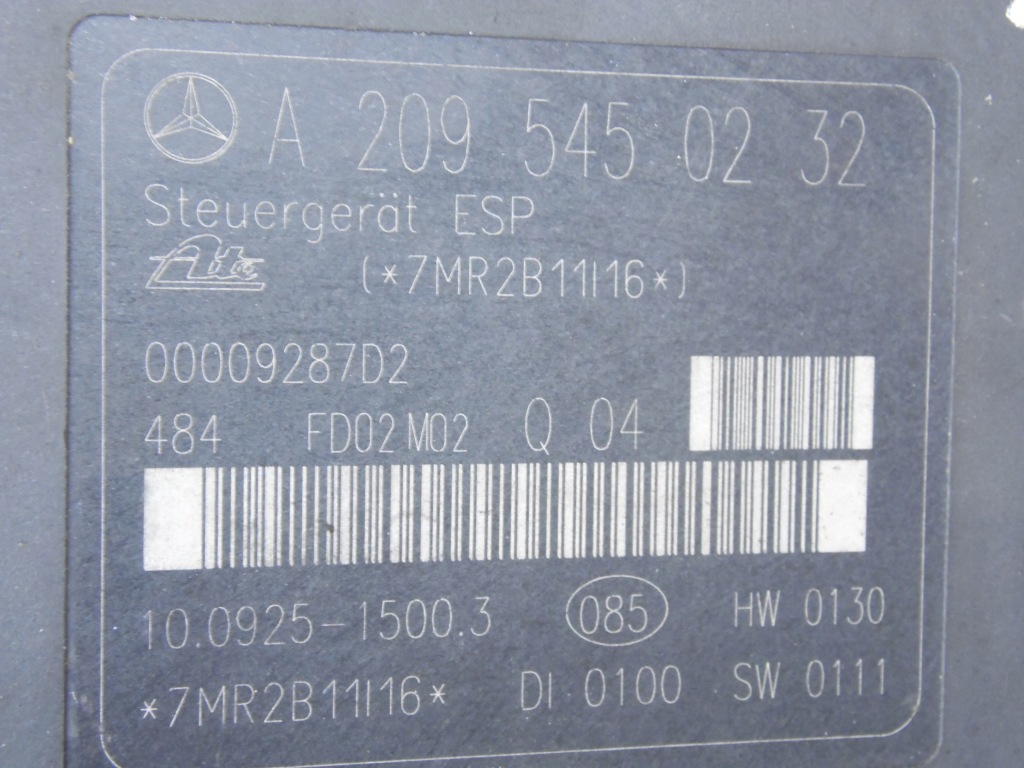 фото №4, Mercedes-benz оригинальный номер a0034319412 насос abs