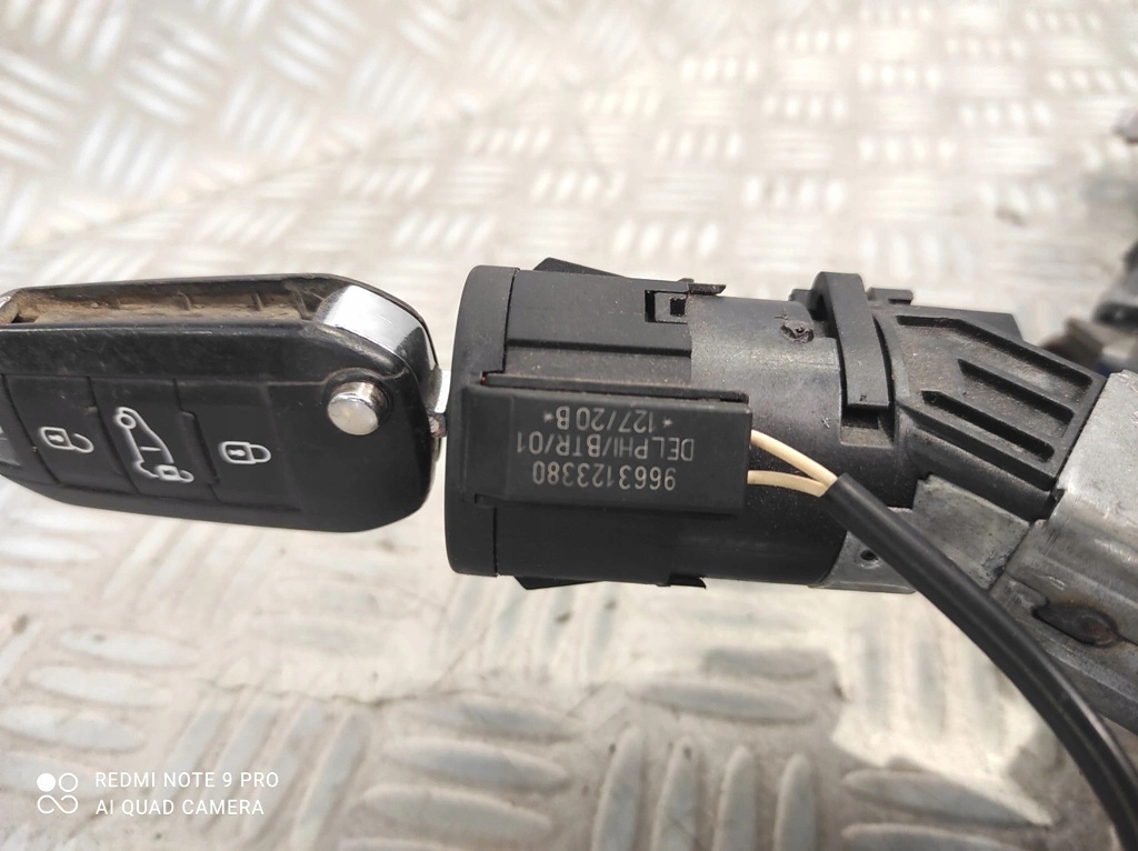фото №8, Колонка рулевая замок зажигания ключ citroen berlingo iv peugeot partner iv