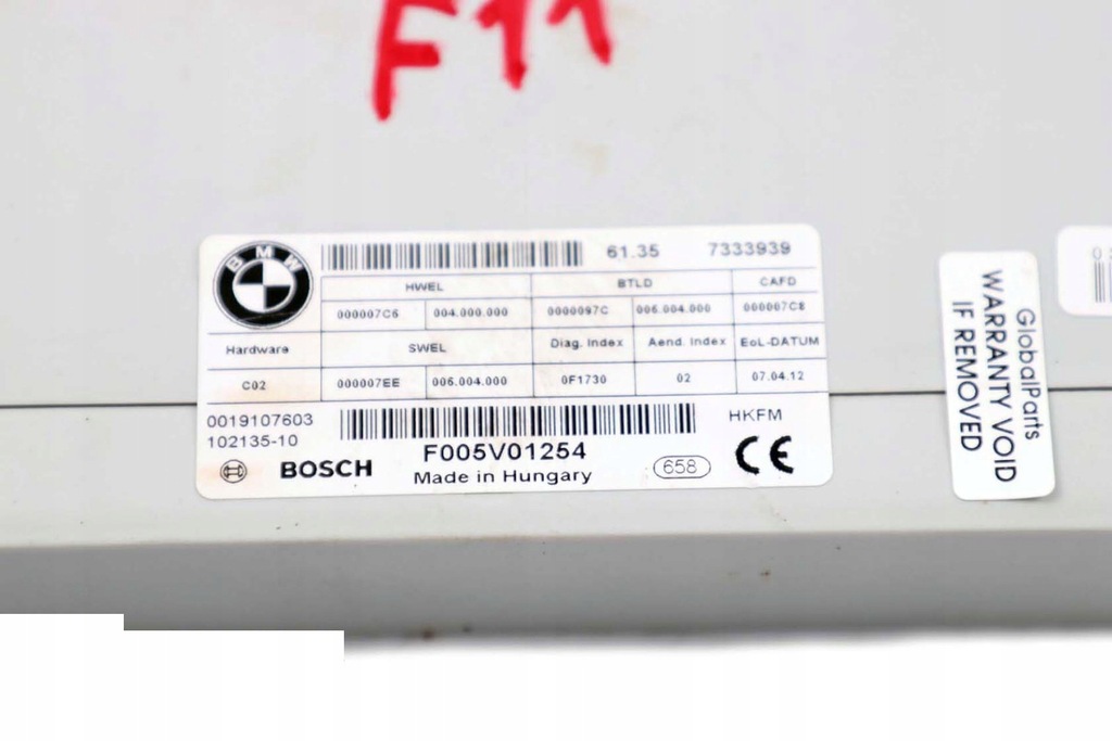 фото №10, Bmw f11 f11n модуль блок керування кришки багажника 7333939