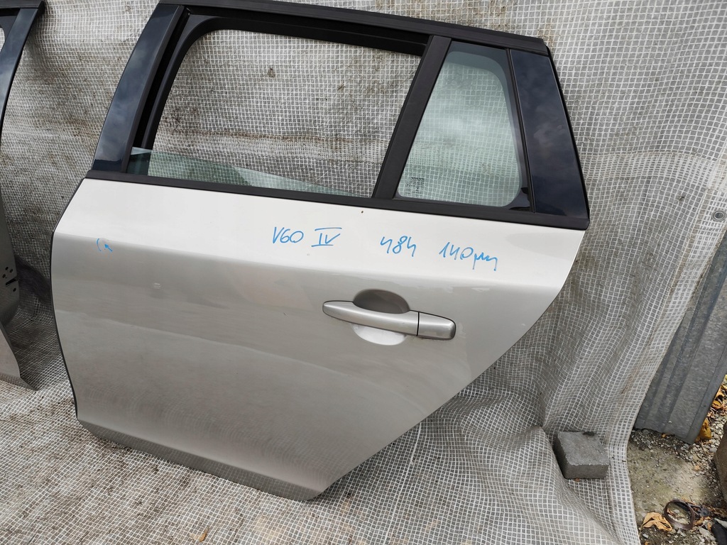 фото №10, Volvo v60 i 10-18 дверь левая задние задняя полный w цвет 484