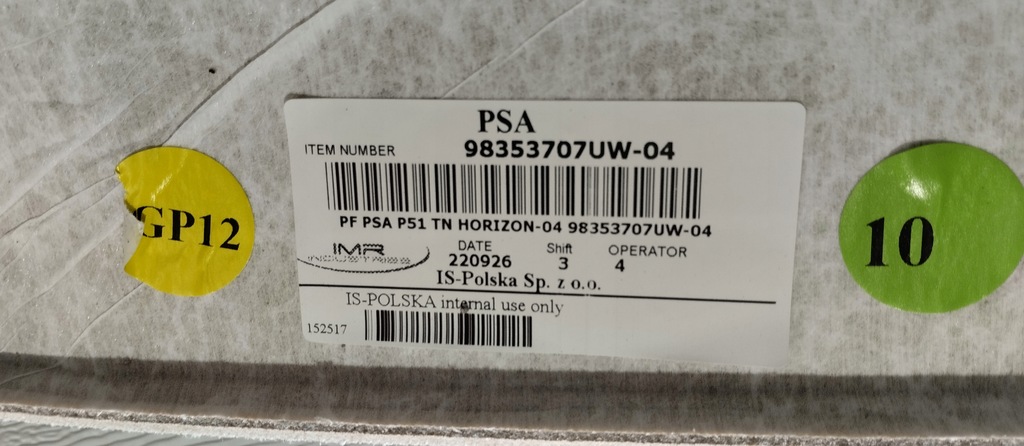 фото №9, Потолок peugeot 308 iii t10 98353707uw hb