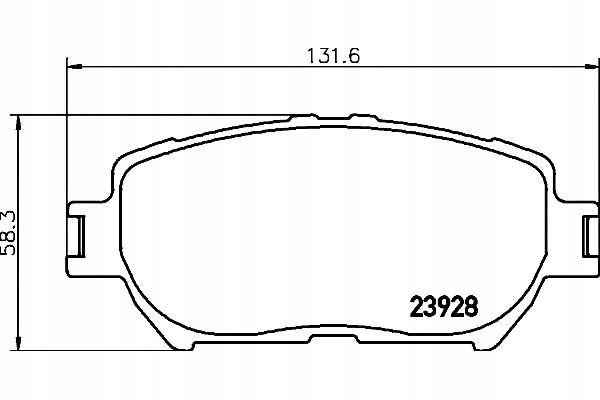 фото №1, Hella тормозные колодки тормозные toyota camry 3.3 vvti mcv3