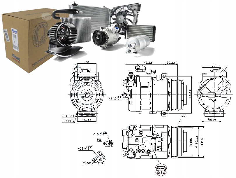 фото №1, Компресор кондиціонера bmw 7 730 d f01. f02. f03