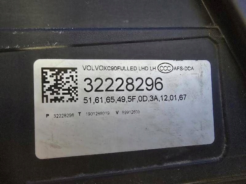Volvo xc90 2 рестайлинг  19- full led 32228296 фара передняя перед левая с Разборки