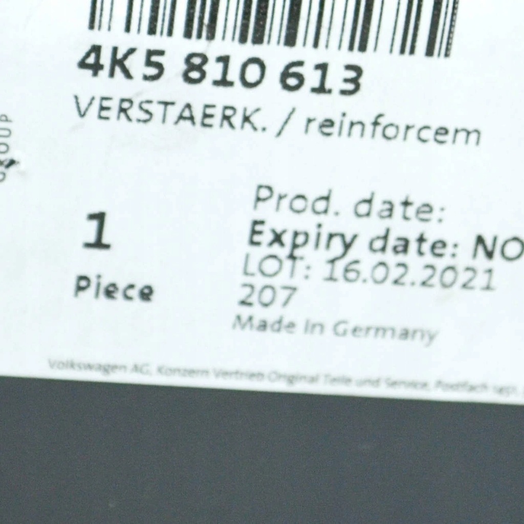 фото №7, Audi a6 s6 c8 левый задний панель усиление бокового 4k5810613