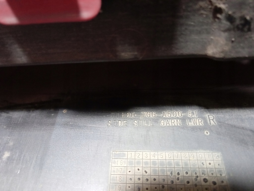 фото №4, Honda civic x hb накладка молдинг порог r513