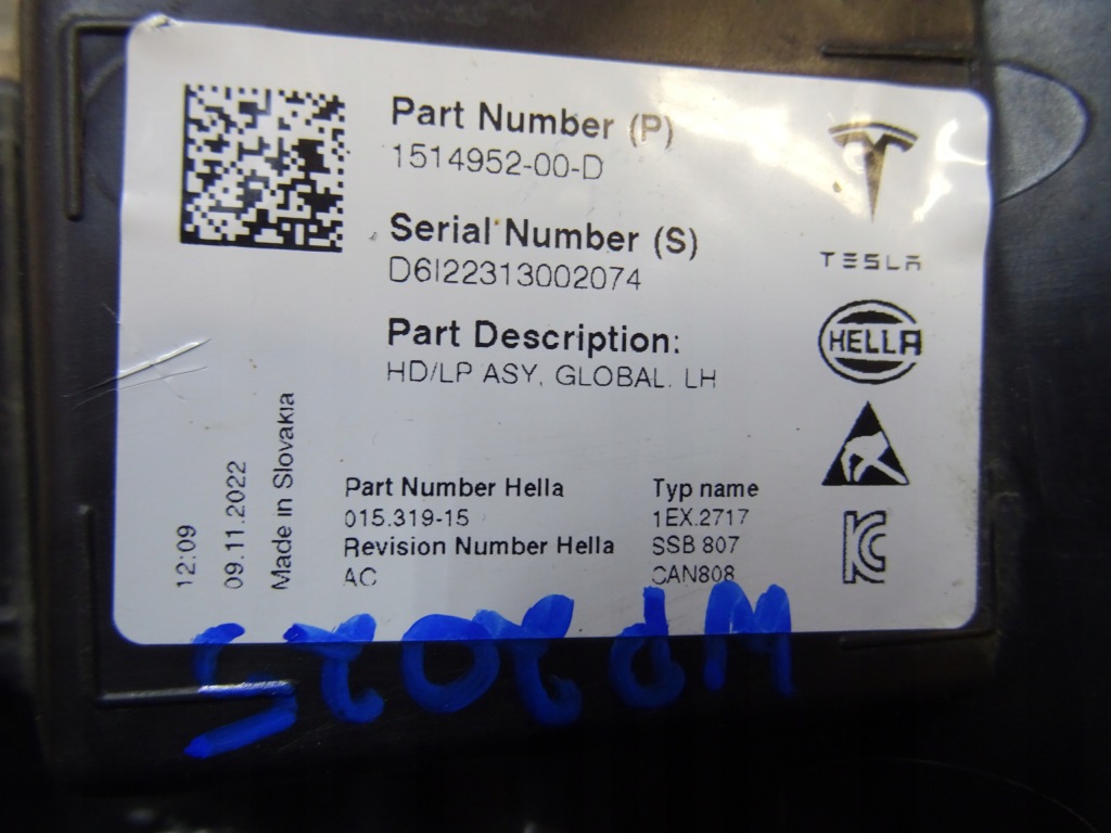 Лампа ліва перед tesla model 3 y lift full led 1514952-00-d llu Недорого