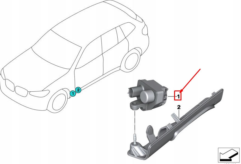 фото №1, Bmw x3 m f97 правый light carpet module 63178072708