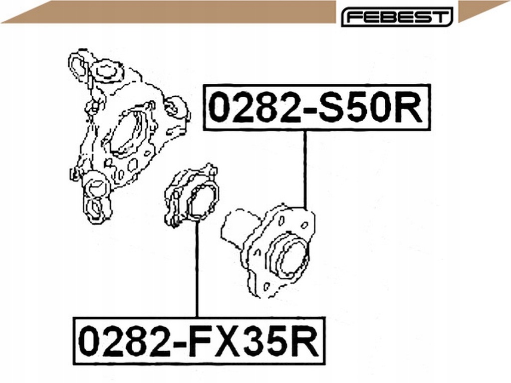 фото №2, Febest 0282-s50r ступица колеса
