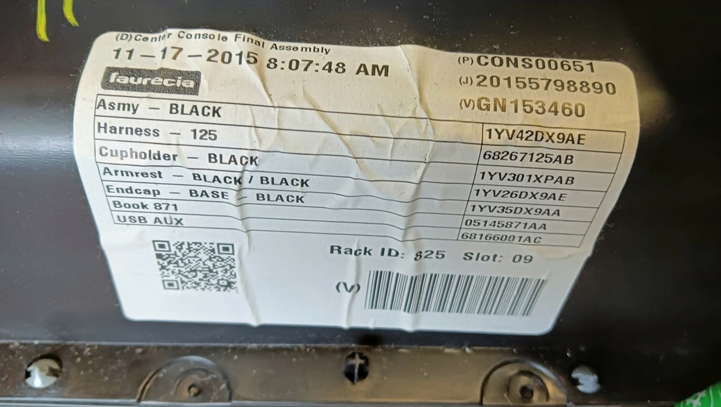 фото №11, Chrysler 200 тунель середній 68267125ab usa 15-17