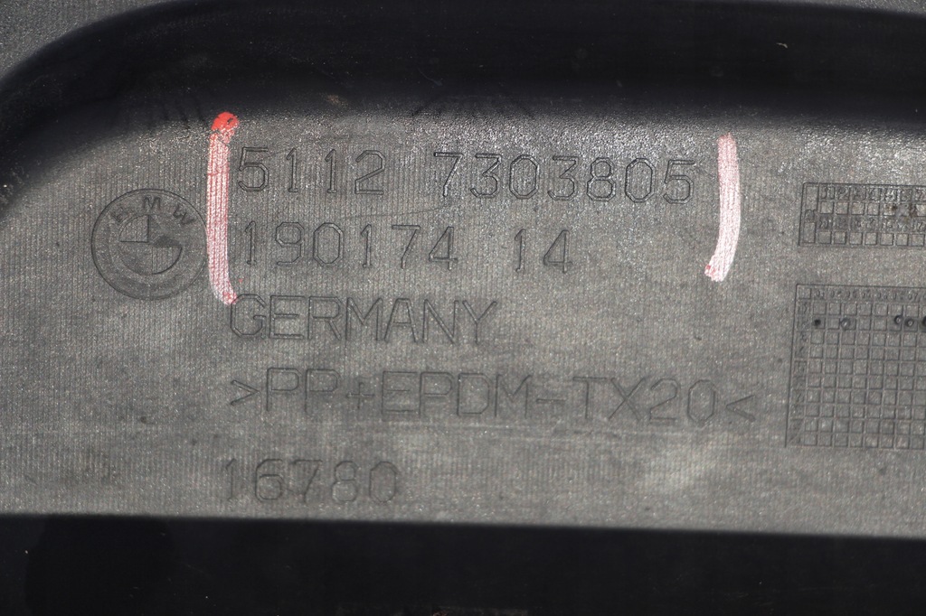 фото №9, Bmw x1 e84 lift lci накладка диффузор бампера спойлер задняя 2012+