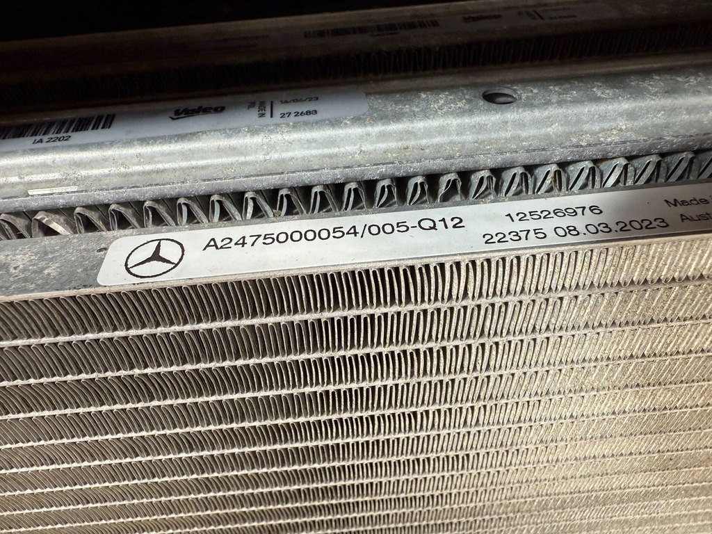 фото №14, Комплект радиатор радиатор вентилятор mercedes w177 w247 x247 w118 1.3b