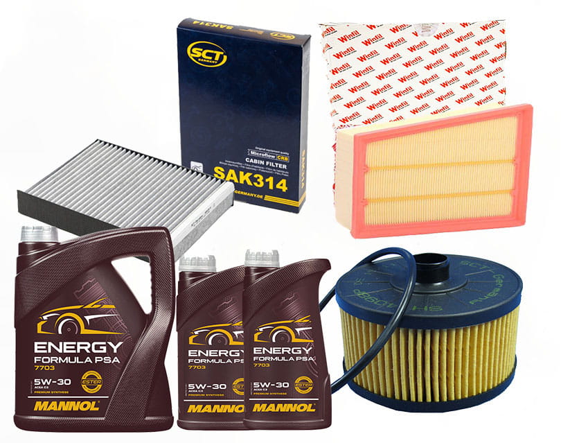 фото №1, Набор фильтров renault grand scenic iv 1.3tce +масло