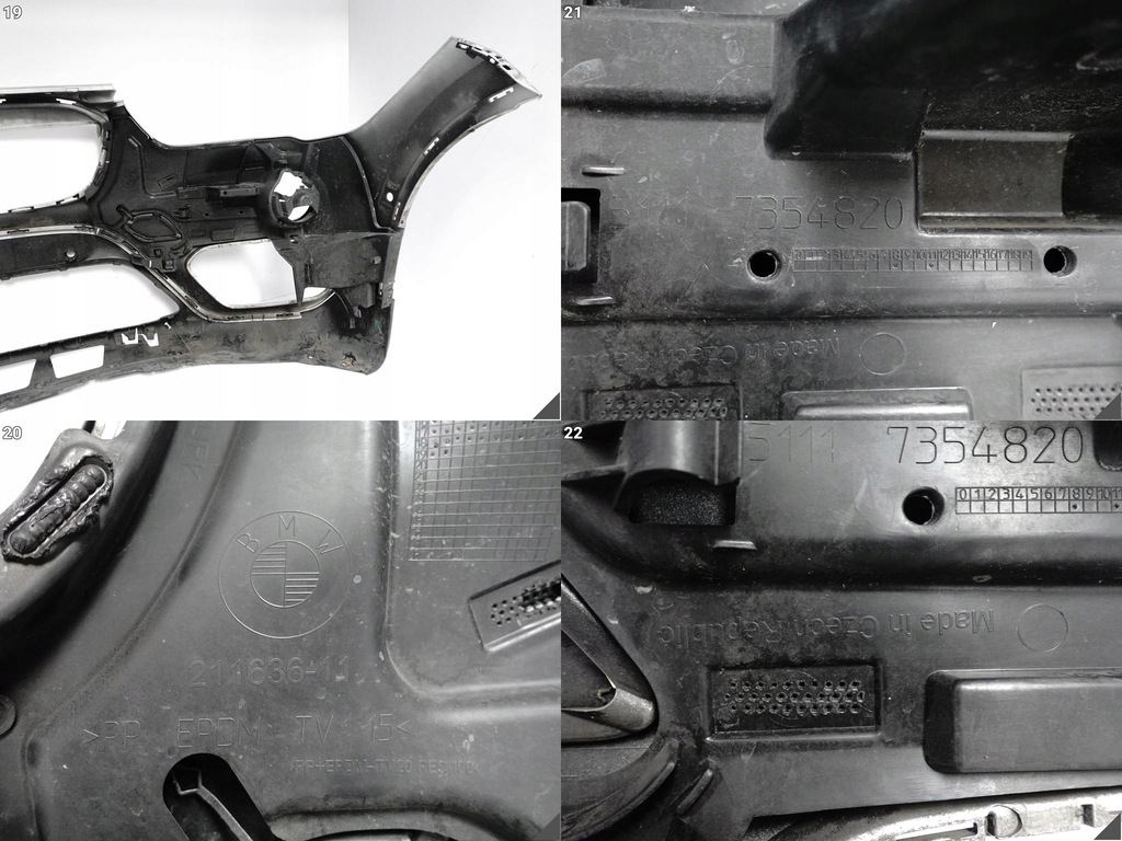 фото №11, Bmw x1 f48 обычный 15-19 бампер бампер + спойлер + заглушка перед pdc