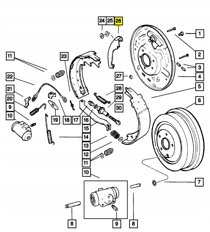фото №9, Важіль гальма стояночного, ліва mopar 2002 jeep liberty 5066149aa
