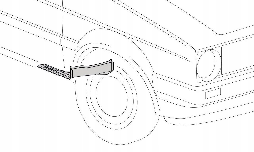 фото №6, Кронштейн підлога правий перед vw golf 2 / jetta 2
