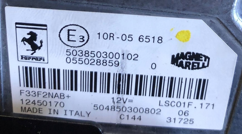 Блок керування ecu двигуна ferrari f8 tributo 10r-056518 Оригінал
