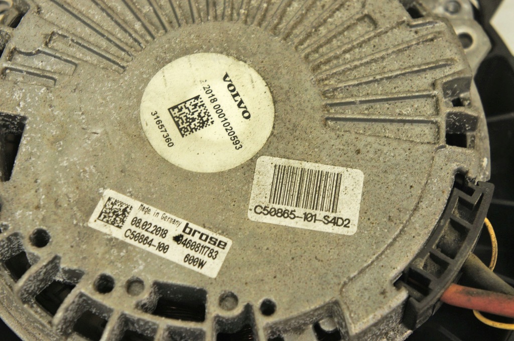 фото №5, Qs269 volvo v90 16- ^ 2.0d двигун вентилятора радіатора 31657360