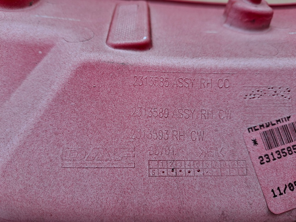 фото №11, Daf xf xg xg+ панель фари фара правий рамка обшивка 2313585