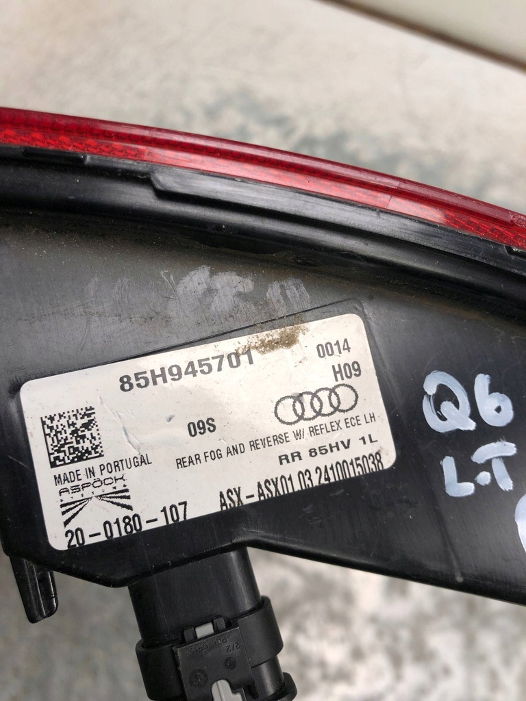 фото №7, Лампа протитуманна лівий задня audi q6 e-tron 85h945701