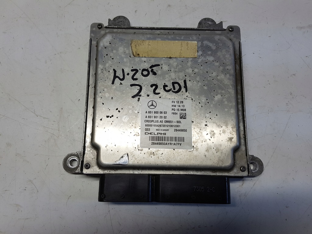 фото №1, Mercedes w205 2.1 cdi бортовой компьютер блок управления двигателя