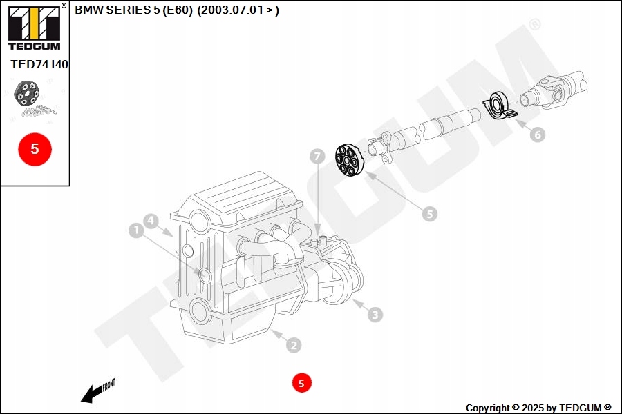 фото №12, Шарнір гнучкий вала привідного bmw