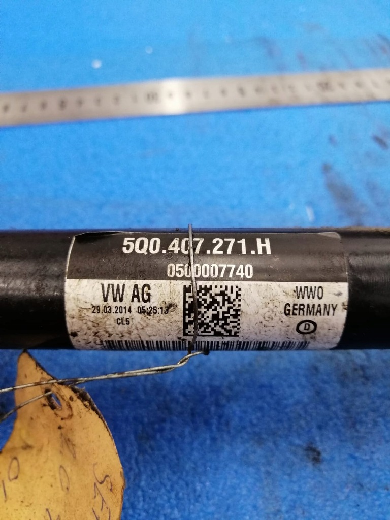 фото №2, Seat leon 2014 r левая 2.0 tdi приводной вал 5q0407271h