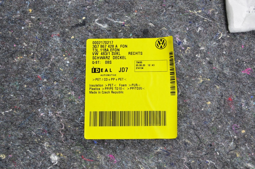 фото №7, Vw arteon fl shooting обивка багажника l+r 3g7