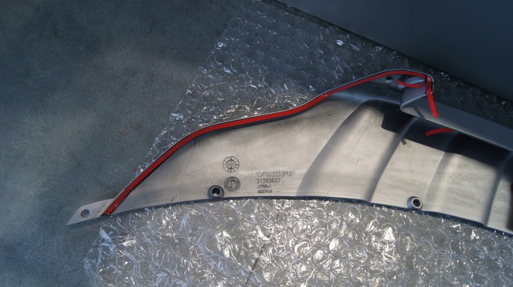 Спойлер бампера volvo s60 v60 ii перед r design Оригинал