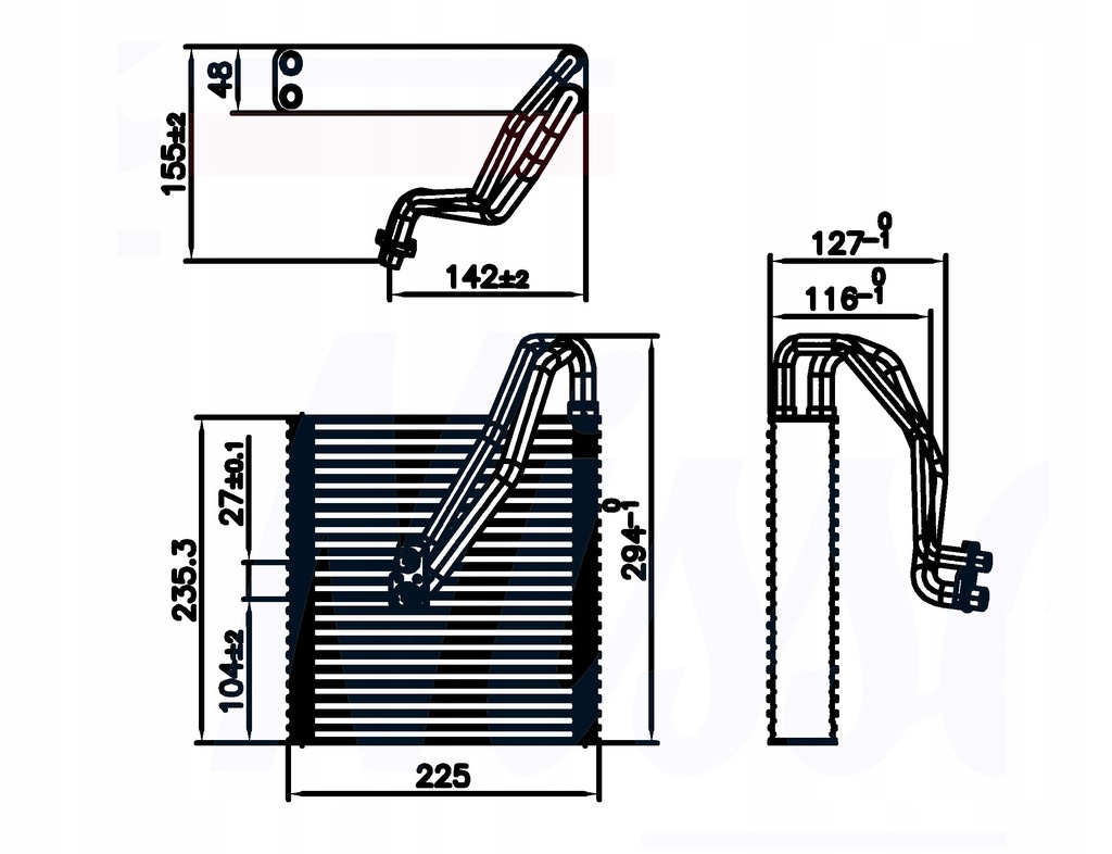 фото №4, Испаритель кондиционера mini clubman cooper r55 r60