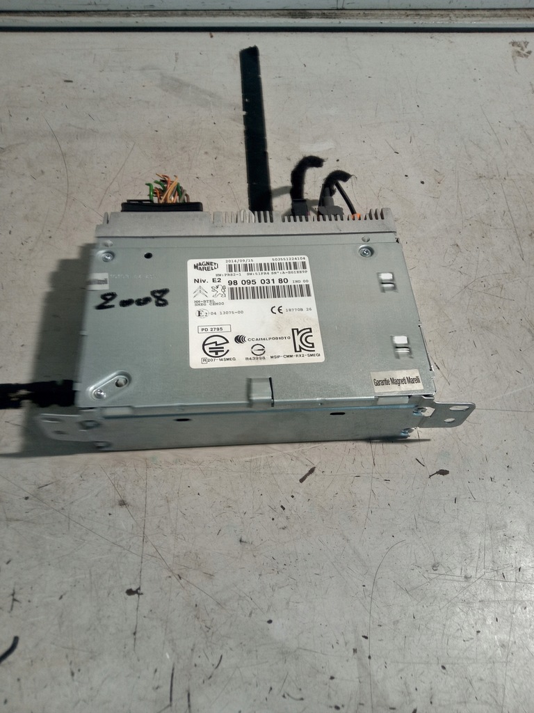 фото №1, Peugeot 2008 радіо заводський 9809503180