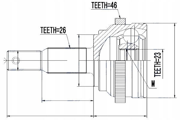 фото №6, Шарнір зовнішній chrysler neon 99- pt cruiser 1.6 2.0 2.4 00- nty