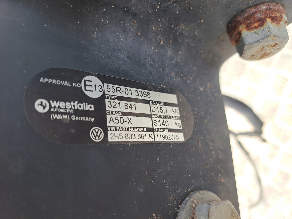 фото №10, Vw amarok lft 2019 r балка hak буксирувальний 2h5803881k