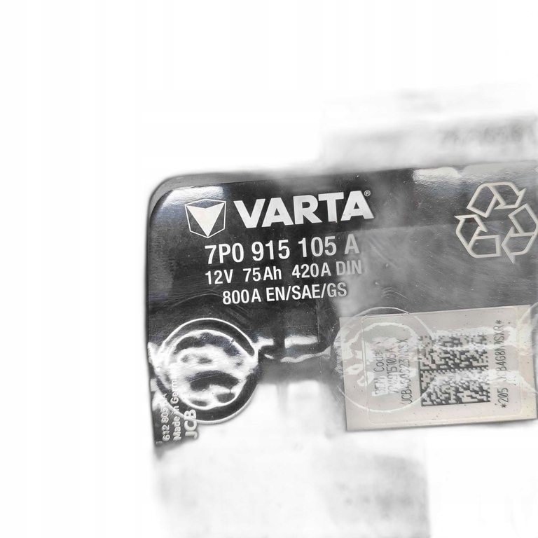 Акумулятор for audi a4 oem: 7p0915105a Зі Шроту