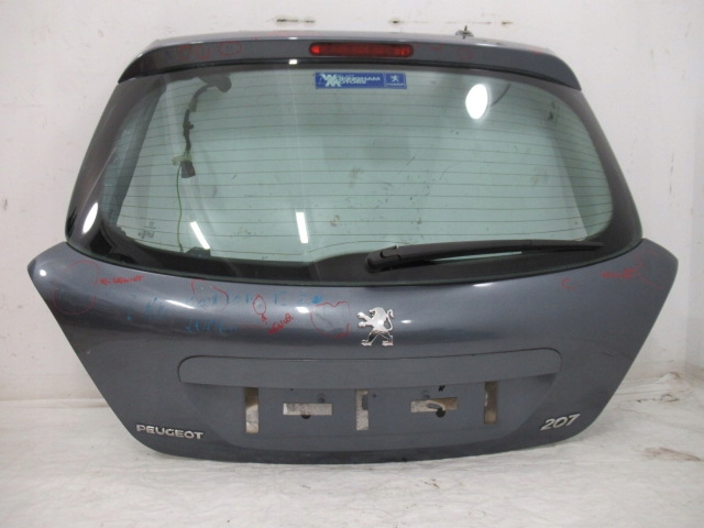фото №2, Peugeot 207 hb крышка багажника задняя багажника ezw