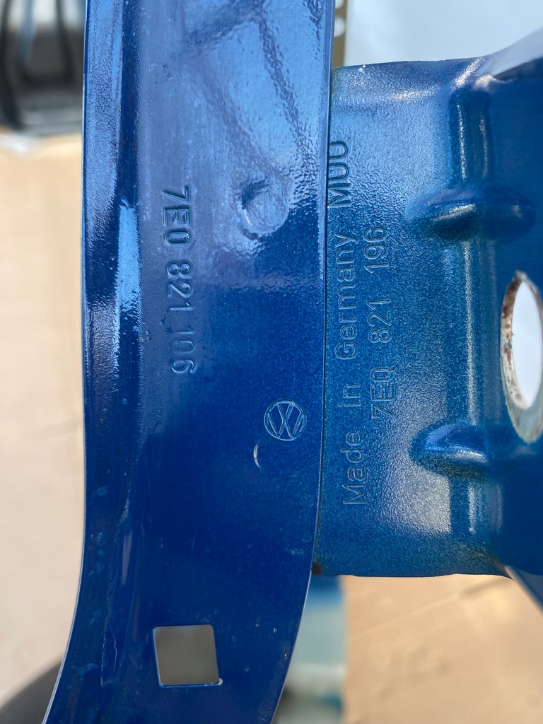 фото №11, Vw t6 transporter multivan 15- крыло передний granatowy перед правый хороший