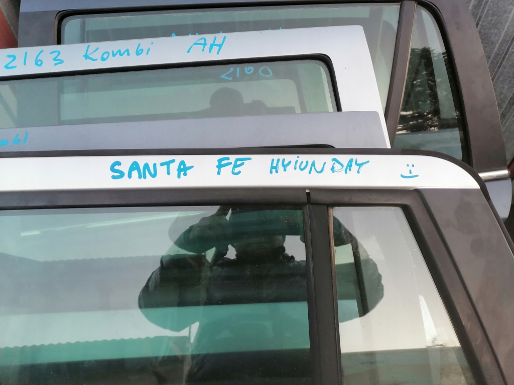 фото №6, Hyundai santa fe 1 двері ліва лівий задня задні голий