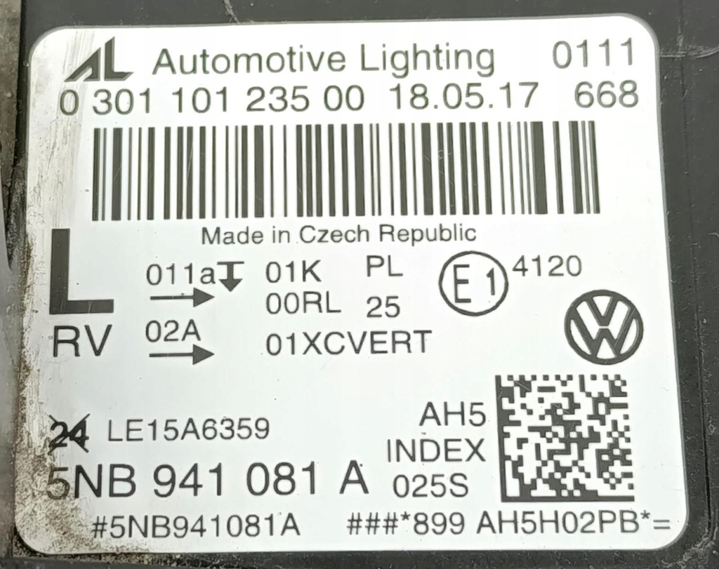 фото №16, Volkswagen vw tiguan ii 2 5na 5nb лампа ліва передня лівий перед full led