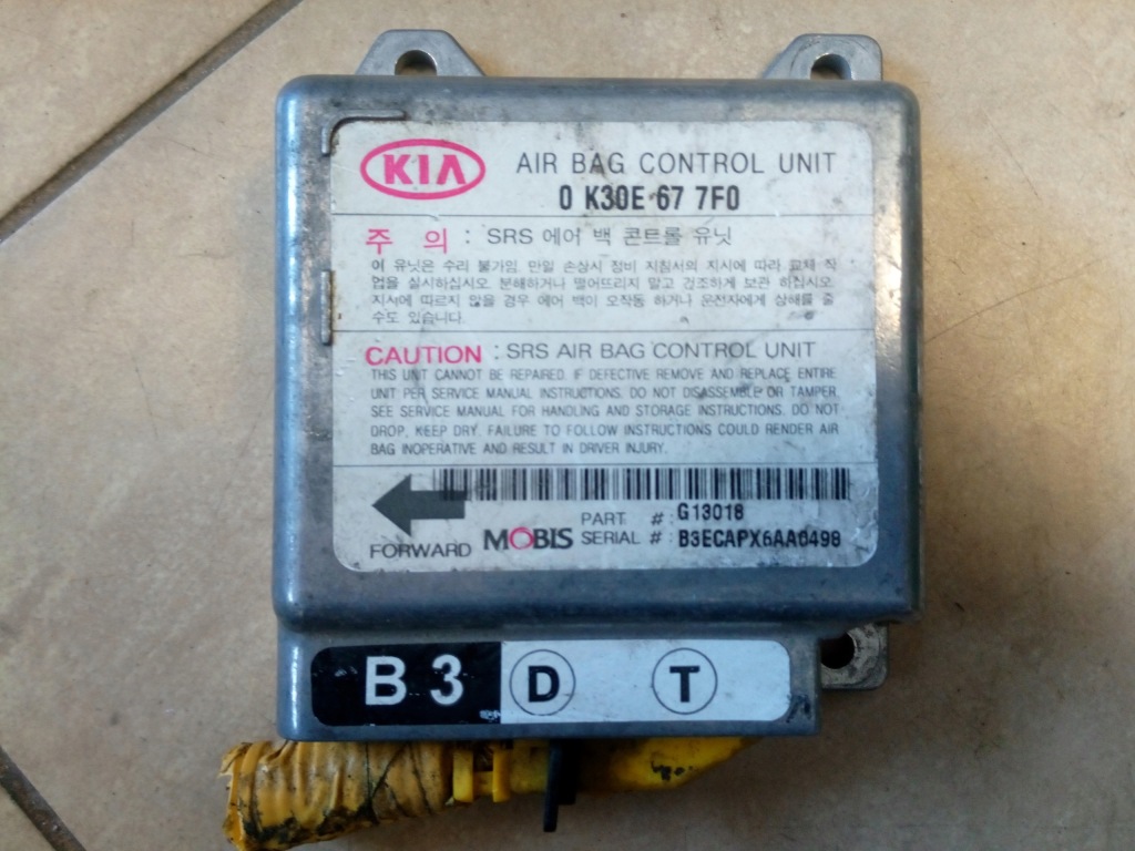 фото №1, Модуль подушки безпеки повітряної модуль подушка безпеки kia rio 0k30e677f0 oryg.