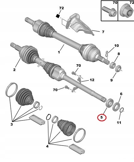фото №4, Подшипник опоры полуось peugeot citroen 35x62x16 оригинал