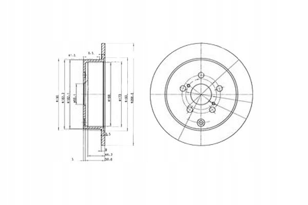 фото №1, Тормозные диски тормозные 2szt pontiac vibe toyota celica m